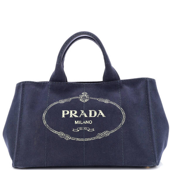 Prada Canapa Convertible Tote Canvas #176987P62B - Picture 1 of 10